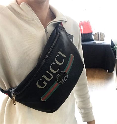 gucci fanny pack for mens|Gucci fanny pack cost.